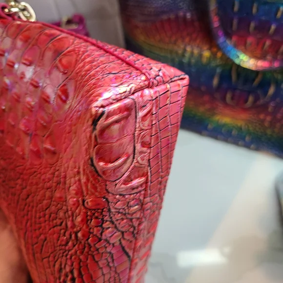 Brahmin Kayla Clutch Wristlet Pink Assorted Melbourne Pristine - Picture 5 of 6